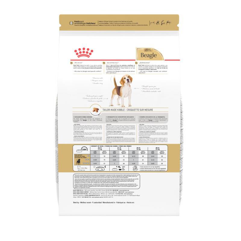 Royal Canin Breed Health Nutrition Beagle Adult Dry Dog Food, 6 lb bag