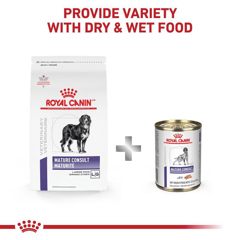 Royal Canin Veterinary Diet Adult Mature Consult Loaf in Sauce Canned Dog Food, 24 x 13.5 oz cans