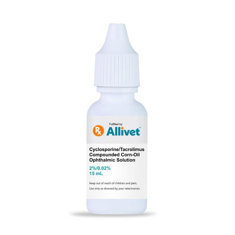 Cyclosporine/Tacrolimus Compounded Corn-Oil Ophthalmic Solution, 15 mL