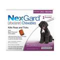 NexGard Chewable for Dogs 24.1 - 60.0 lbs, 1 Month Supply