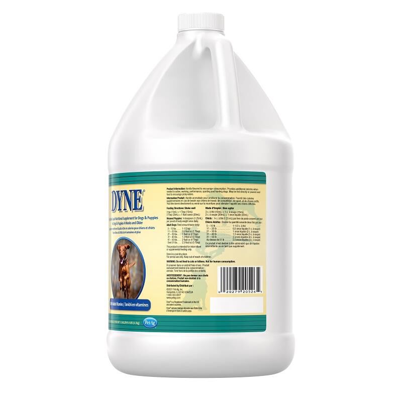 PetAg Dyne High Calorie Liquid Nutritional Supplement for Dogs & Puppies 1 gal