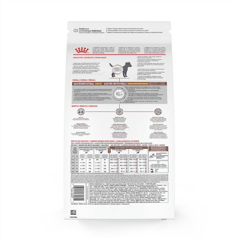 Royal Canin Veterinary Diet Adult Gastrointestinal Low Fat Small Dog Dry Food, 3.3 lb bag