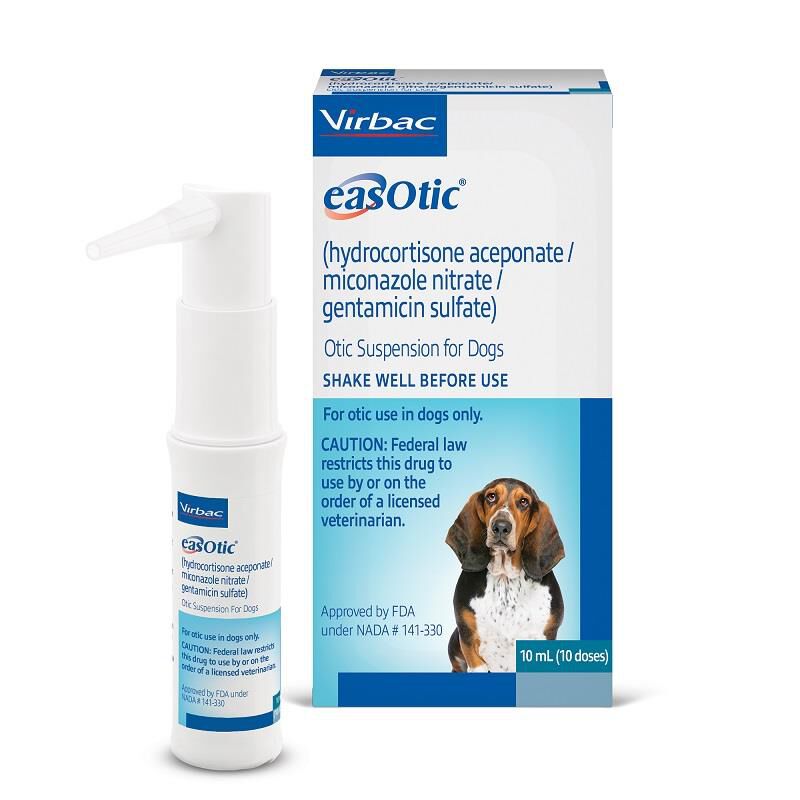 Virbac EasOtic Ear Suspension for Dogs 10 mL Allivet