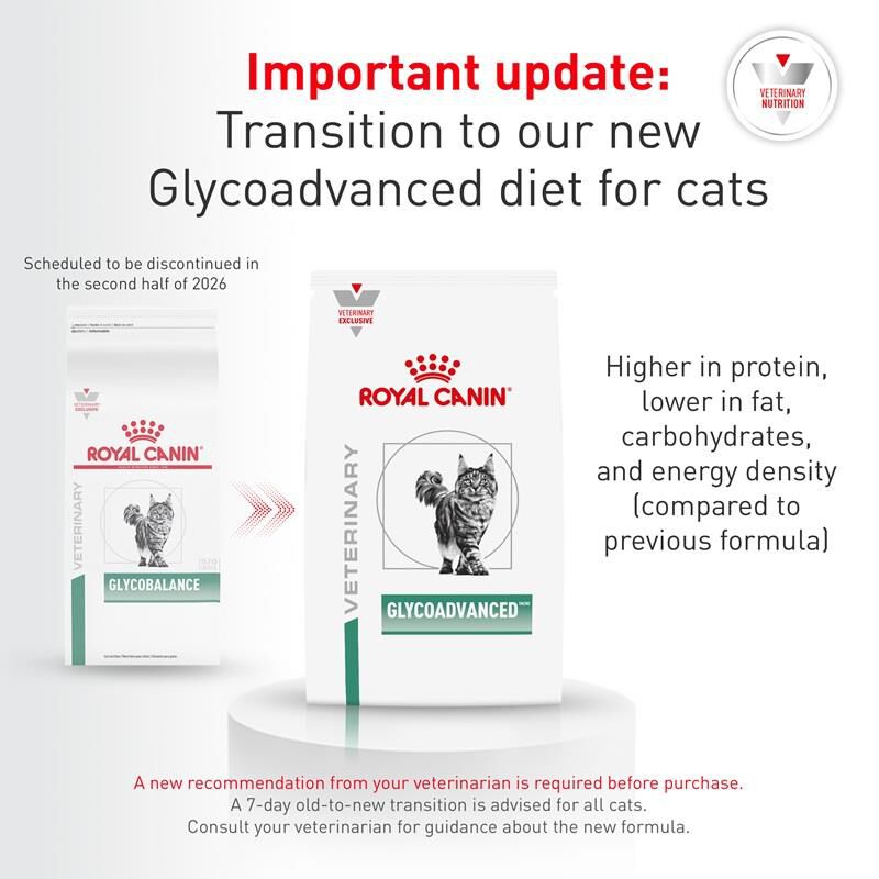 Royal Canin Veterinary Diet Adult Glycobalance Thin Slices in Gravy Canned Cat Food, 24 x 3 oz cans