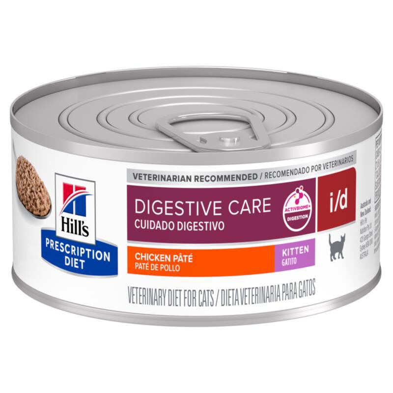 Hill's Prescription Diet i/d Digestive Care with Chicken Kitten Wet Food, 24 x 5.5 oz cans