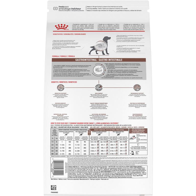 Royal Canin Veterinary Diet Adult Gastrointestinal Dry Dog Food, 22 lb bag