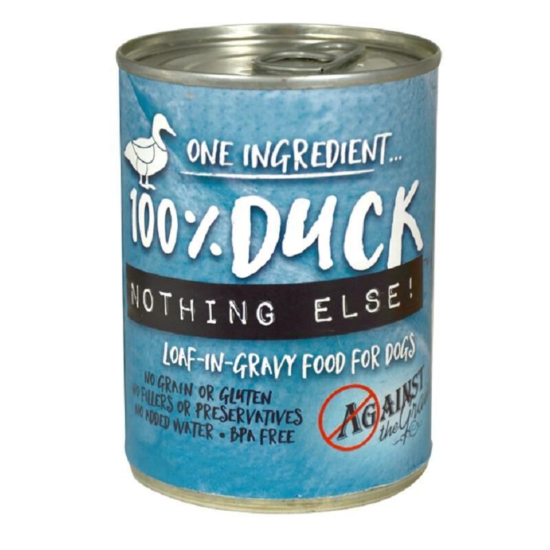 Against the Grain Nothing Else Grain Free One Ingredient 100% Duck Canned Dog Food, 12 x 11 oz cans