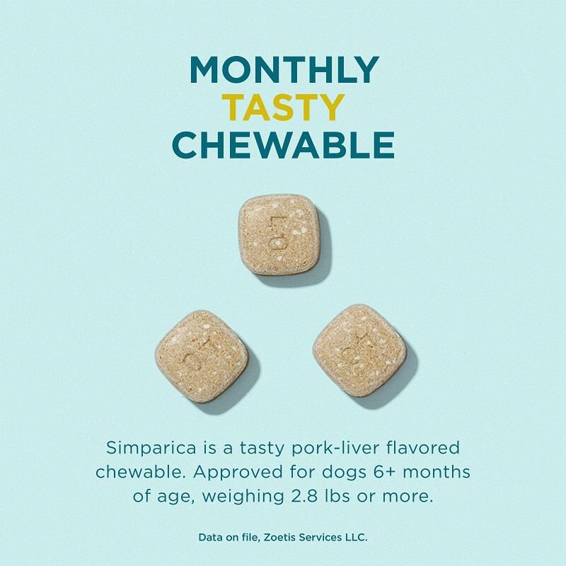 Simparica Chewables for Dogs - Flea & Tick Prevention