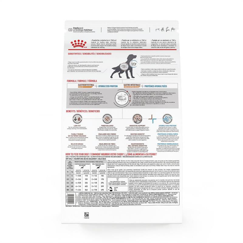 Royal Canin Veterinary Diet Adult Multifunction Gastrointestinal Low Fat + Hydrolyzed Protein Dry Dog Food, 1.5 lb bag