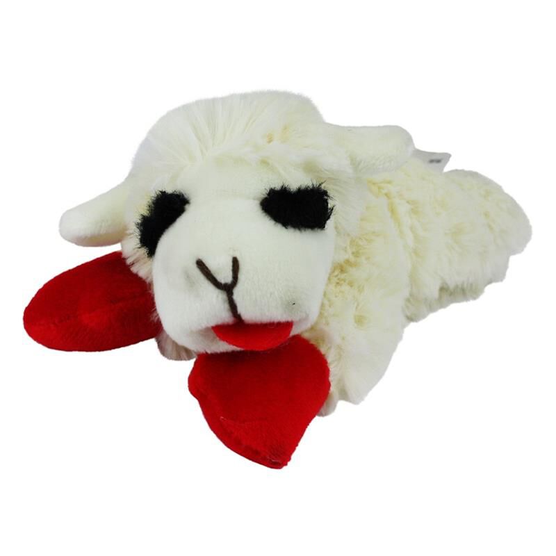 24 lamb chop dog toy
