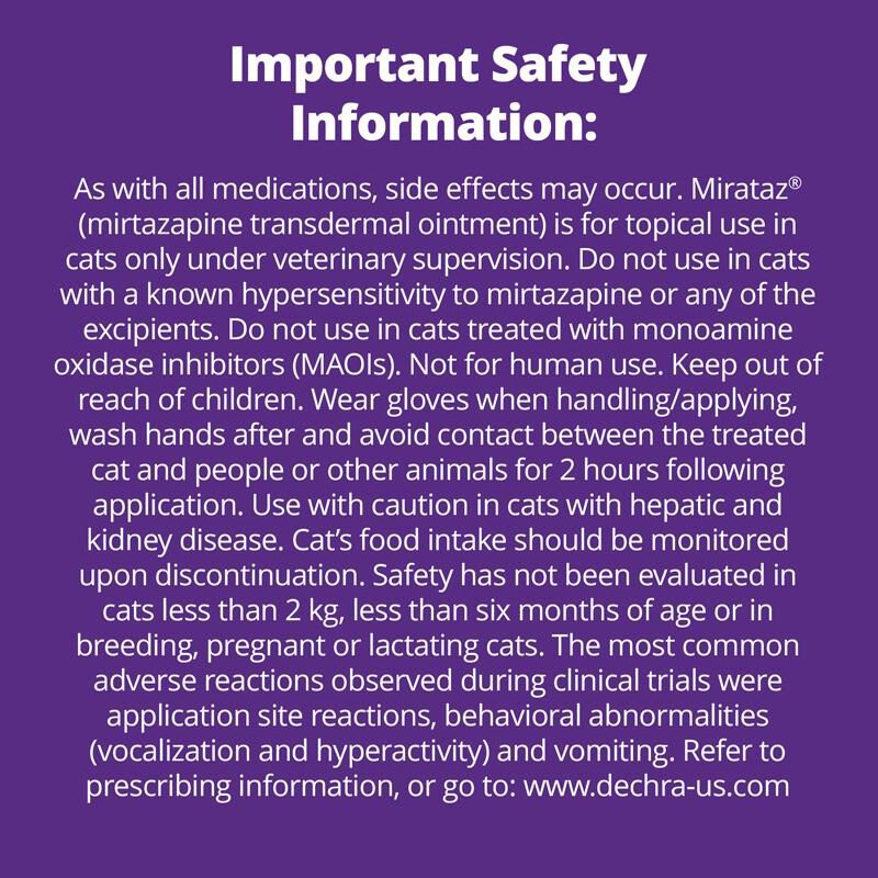 Mirataz 100 mg/tube in 5-gram tube (20 mg per 1 gram)