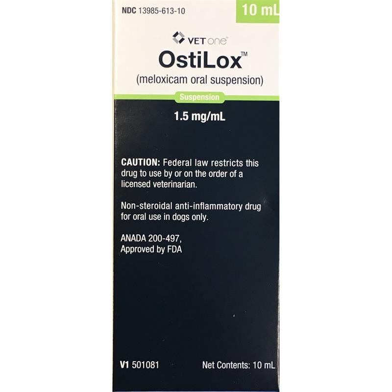 Ostilox (Meloxicam 1.5 mg/ml) Oral Suspension for Dogs, 10 ml