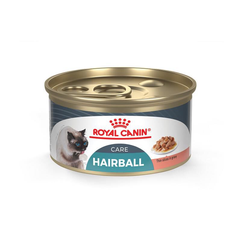 Royal Canin Feline Care Nutrition Adult Hairball Care Thin Slices in Gravy Canned Cat Food, 24 x 3 oz cans