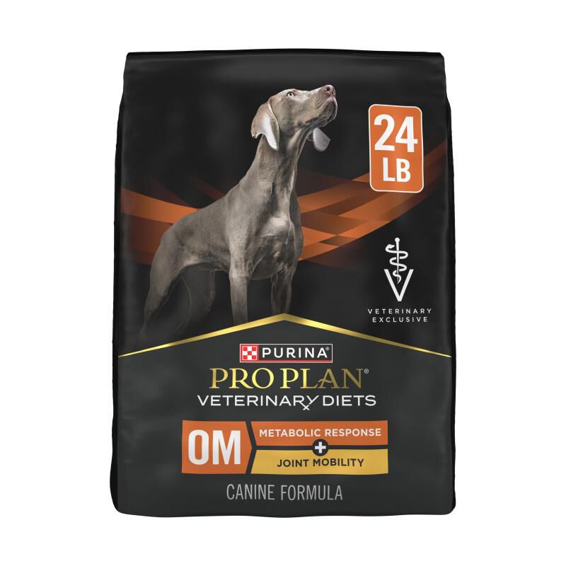 Purina Pro Plan Veterinary Diets OM Metabolic Response + Joint Mobility Canine Formula  24 lbs