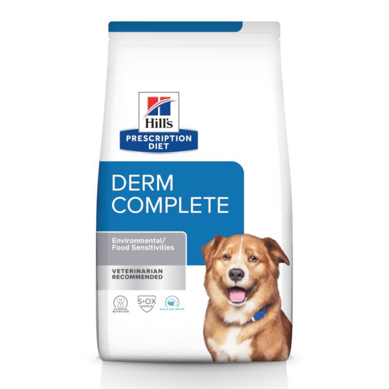 Hill's Prescription Diet Derm Complete Environmental, Skin & Food Sensitivities Dry Dog Food, 24 lbs