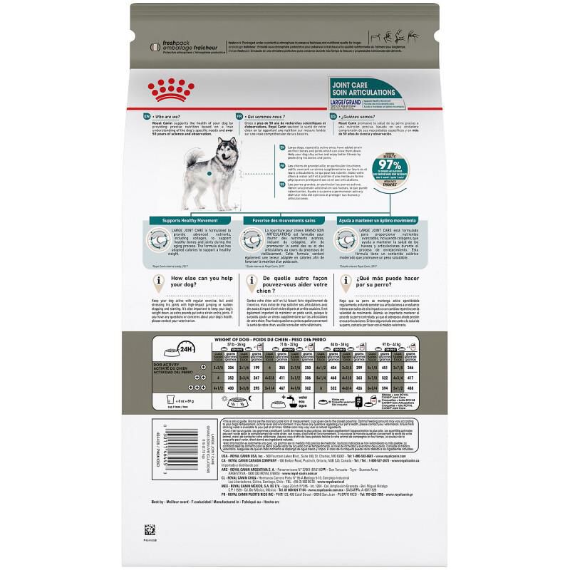 Royal Canin Canine Care Nutrition Adult Large Joint Care Dry Dog Food, 30 lb bag