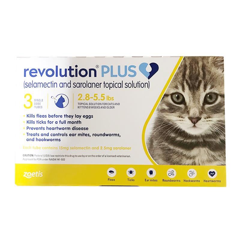 Revolution Plus for Cats Heartworm Flea Prevention