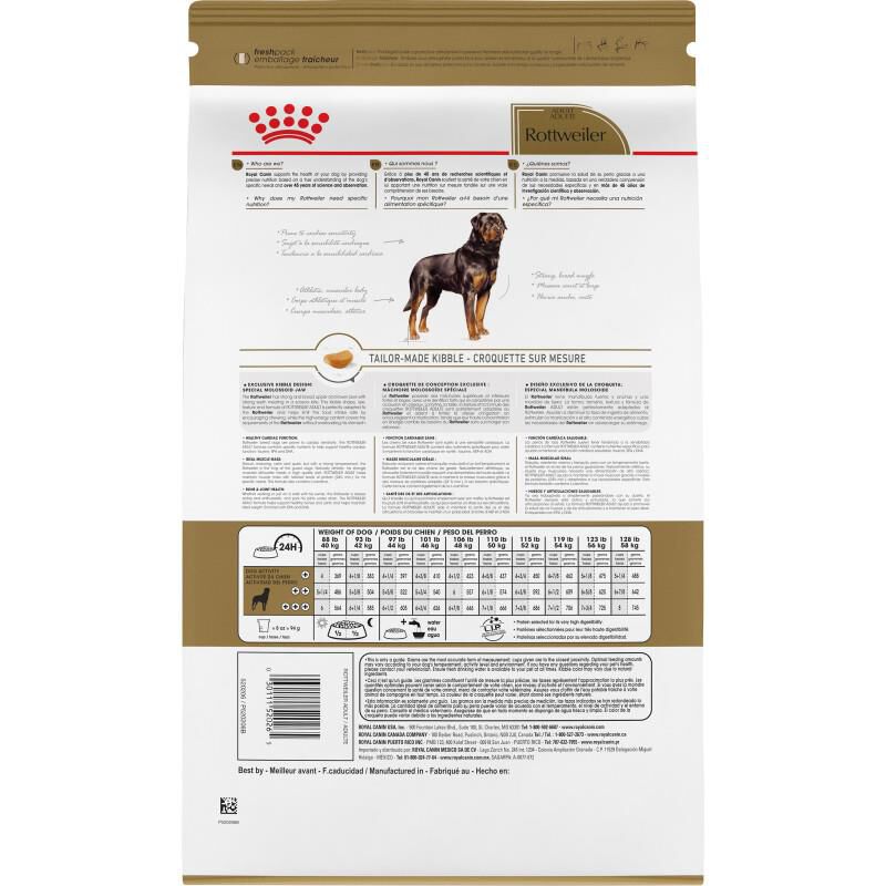 Royal Canin Breed Health Nutrition Rottweiler Adult Dry Dog Food, 30 lb bag