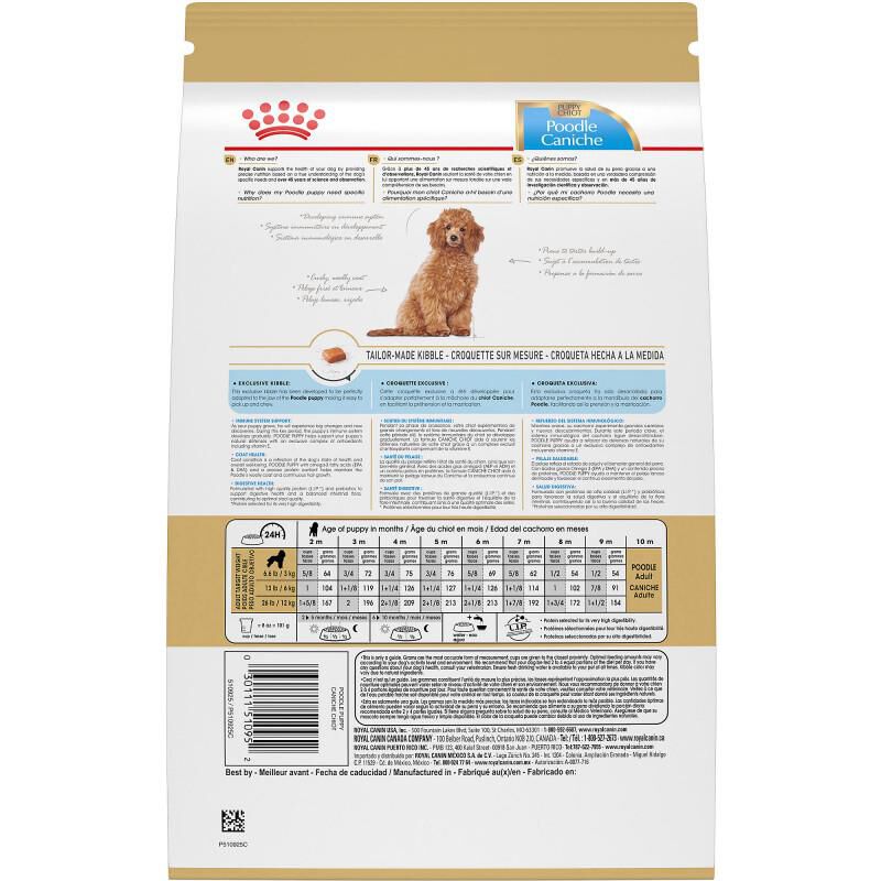 Royal Canin Breed Health Nutrition Poodle Puppy Dry Dog Food, 2.5 lb bag