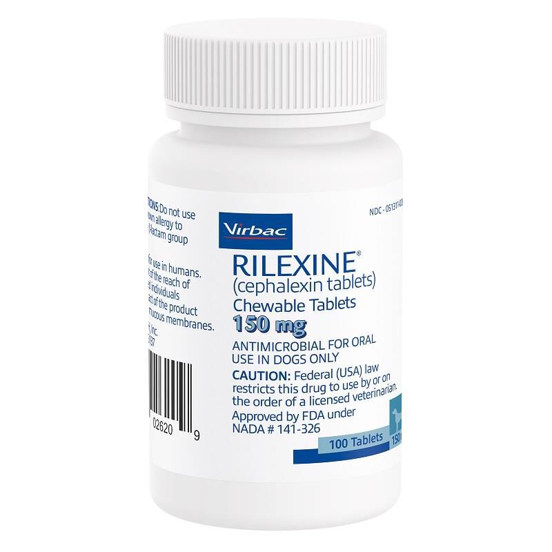 Rilexine (cephalexin) 150 mg Chewable Tablet for Dogs