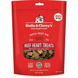 Stella & Chewy's Freeze-Dried Raw Beef Heart Dog Treats, 3 oz