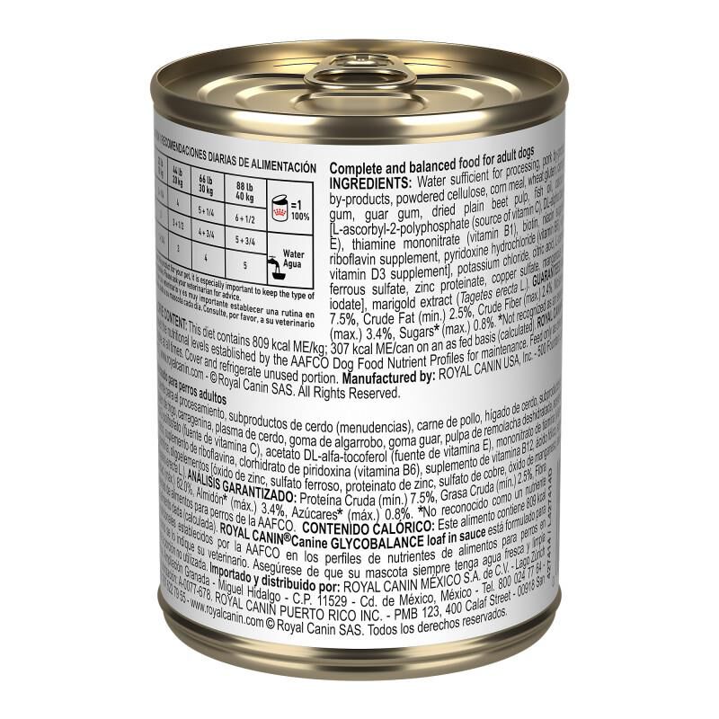 Royal Canin Veterinary Diet Adult Glycobalance Loaf in Sauce Canned Dog Food, 24 x 13.4 oz cans