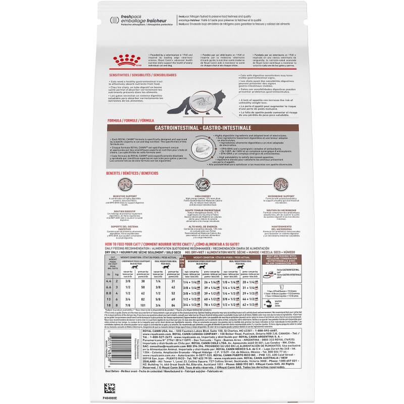 Royal Canin Veterinary Diet Adult Gastrointestinal Dry Cat Food, 8.8 lb bag