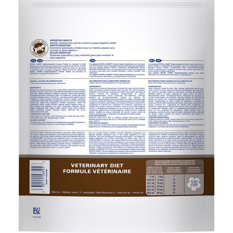 Royal Canin Veterinary Diet Adult Gastrointestinal Dog Treats, 17.6 oz bag