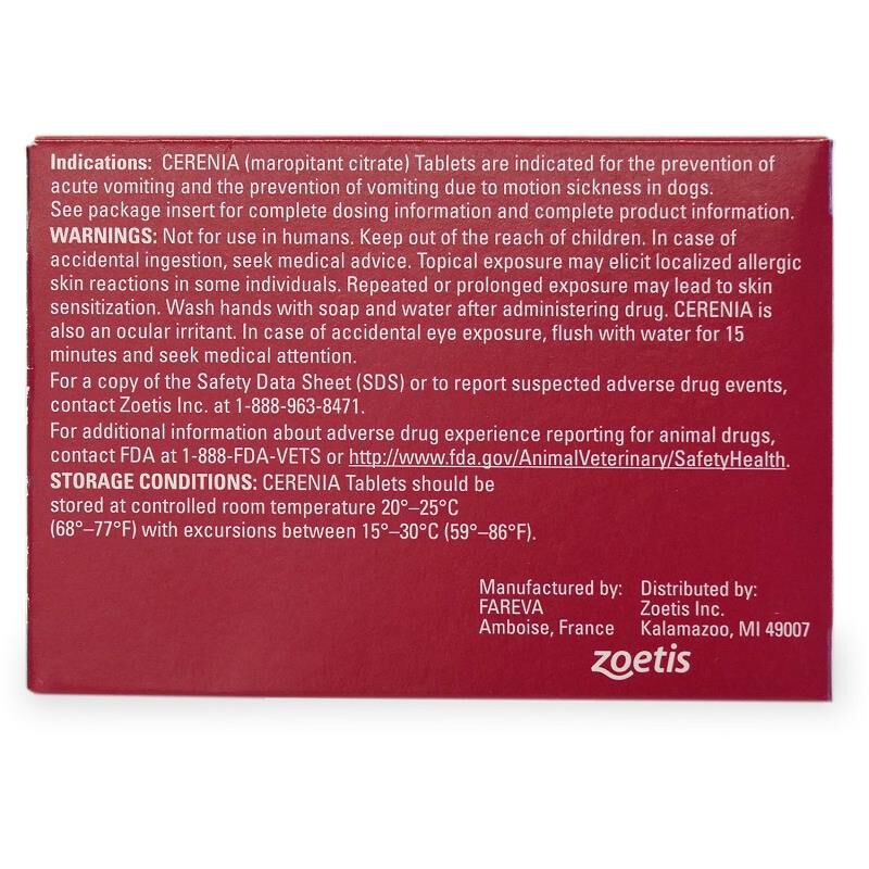 Cerenia Tablets 160 mg, 4 Tablets