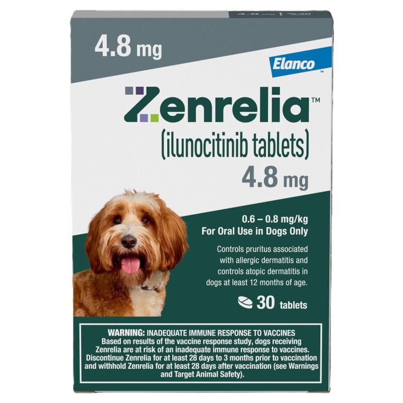 Zenrelia (ilunocitinib) Tablets for Dogs, 4.8 mg 30 ct