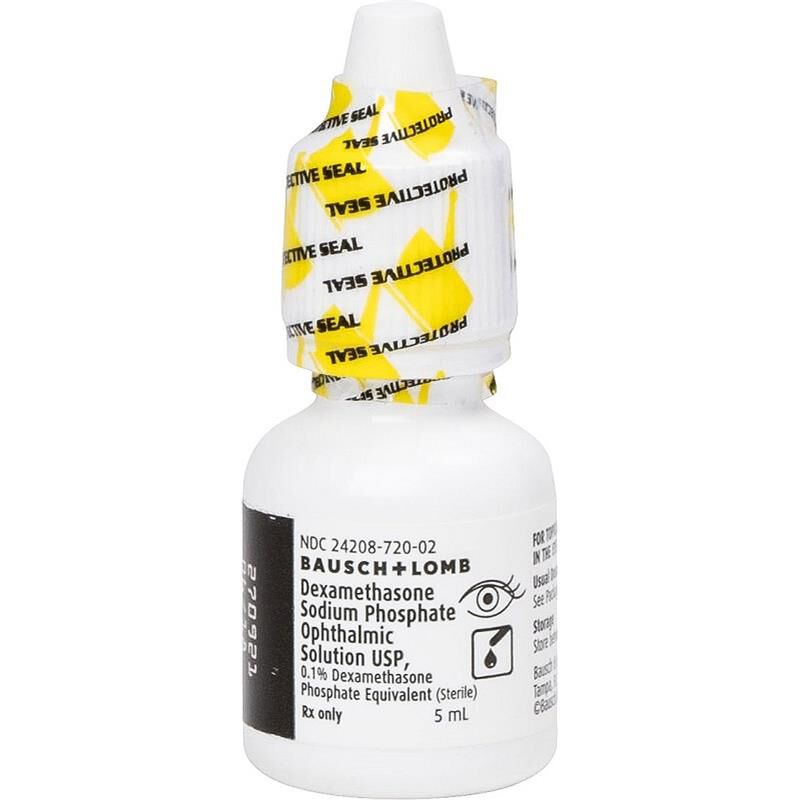 Dexamethasone 0.1 Sodium Phosphate Ophthalmic 5 Ml Solution