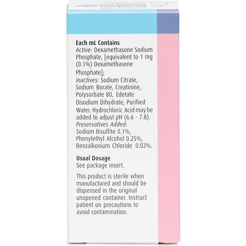 Dexamethasone 0.1 Sodium Phosphate Ophthalmic 5 Ml Solution