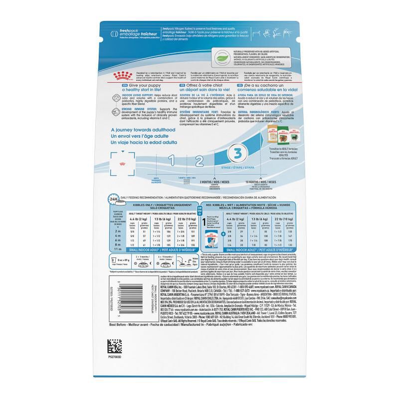 Royal Canin Size Health Nutrition Small Indoor Puppy Dry Food, 2.5 lb bag