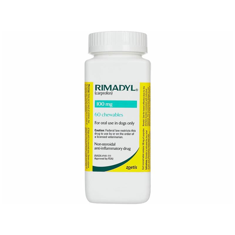 Rimadyl Chewable Tablets 100 mg, 60 Ct.
