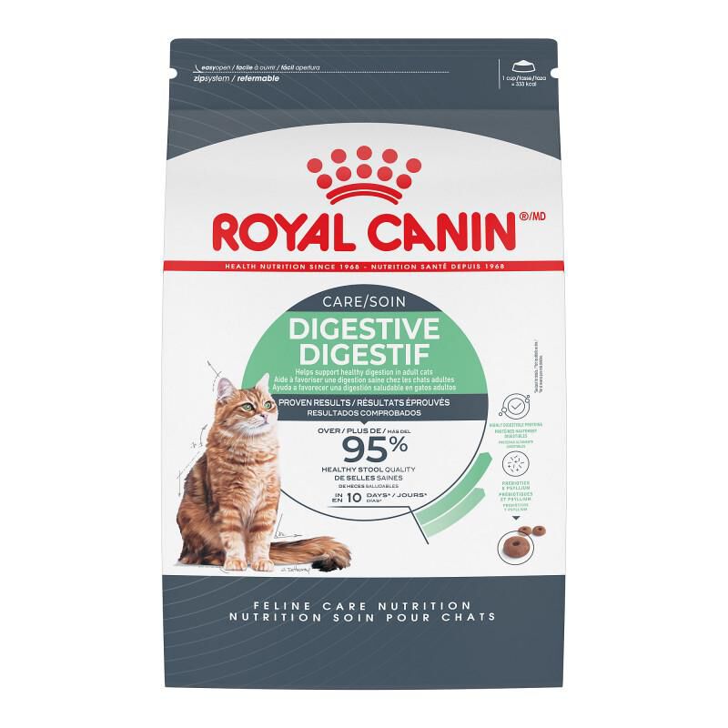 Royal Canin Feline Care Nutrition Adult Digestive Care Dry Cat Food, 3 lb bag