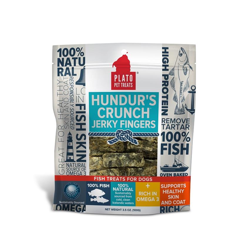 Plato Hundur's Crunch Jerky Fingers Fish Dog Treats