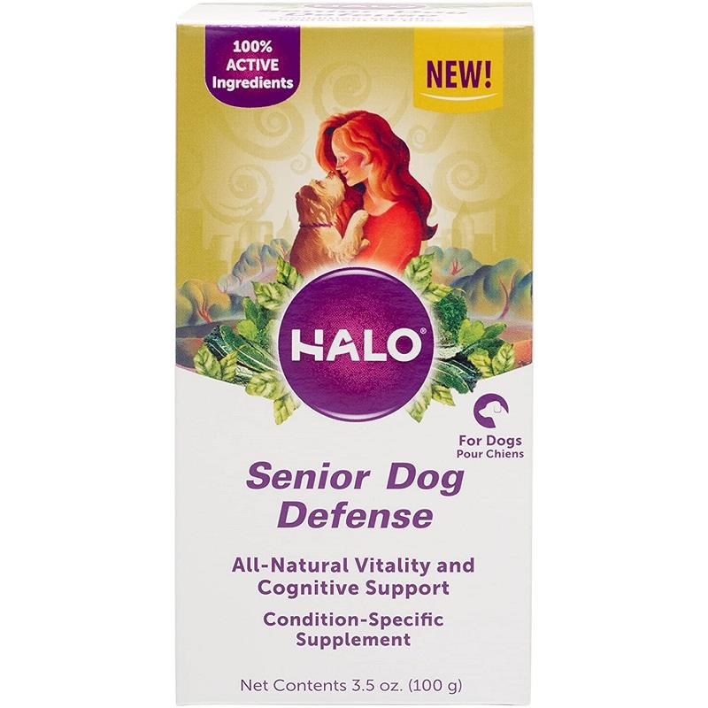 Halo Senior Dog Defense Supplement for Dogs, 3.5 oz Bottle