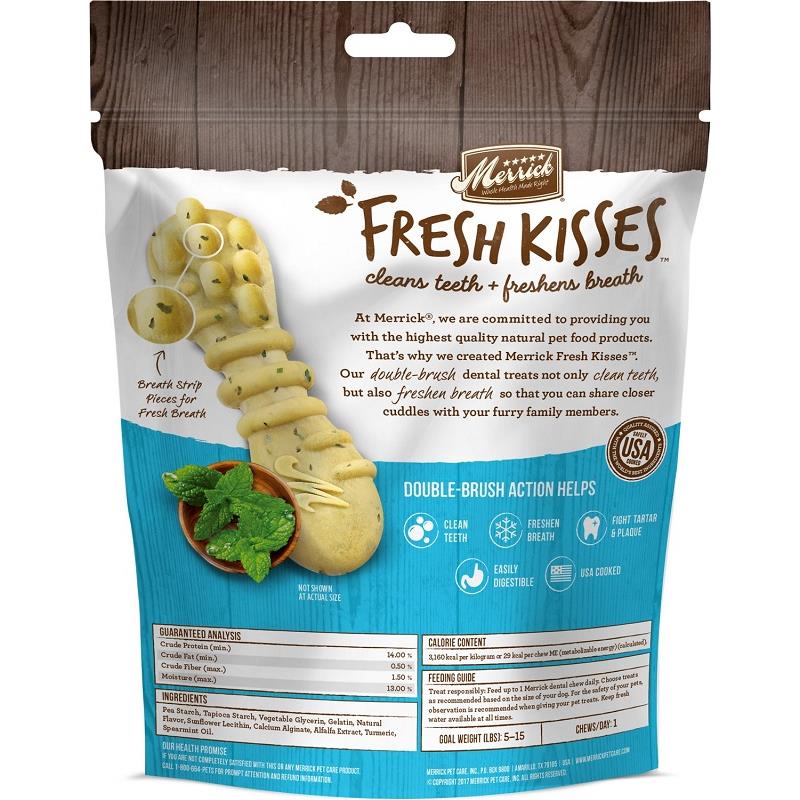 Merrick Fresh Kisses DoubleBrush Infused with Mint Breath Strips for