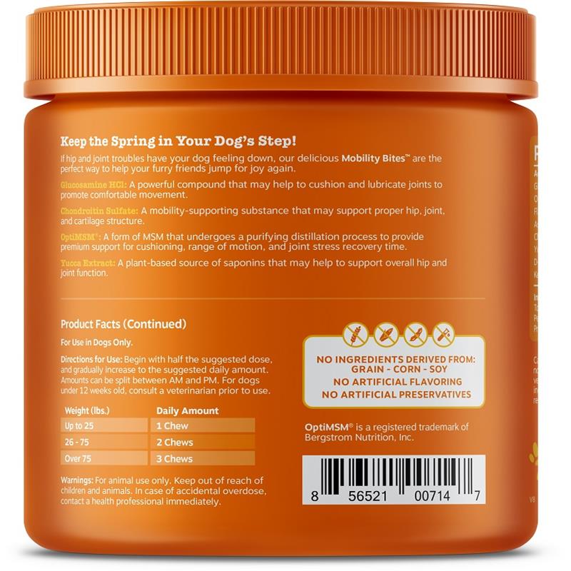 Zesty Paws Mobility Bites Hip & Joint Supplement for Dogs