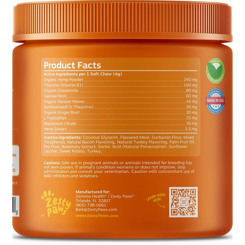 calming bites zesty paws