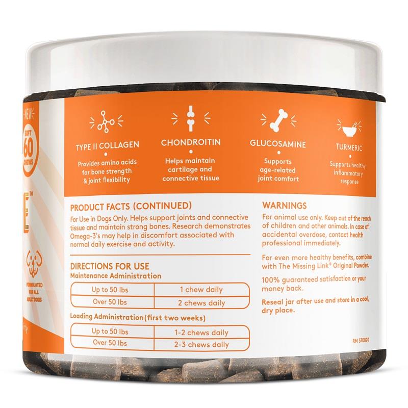 The Missing Link Collagen Care for Hips & Joints for Adult Dogs, 60