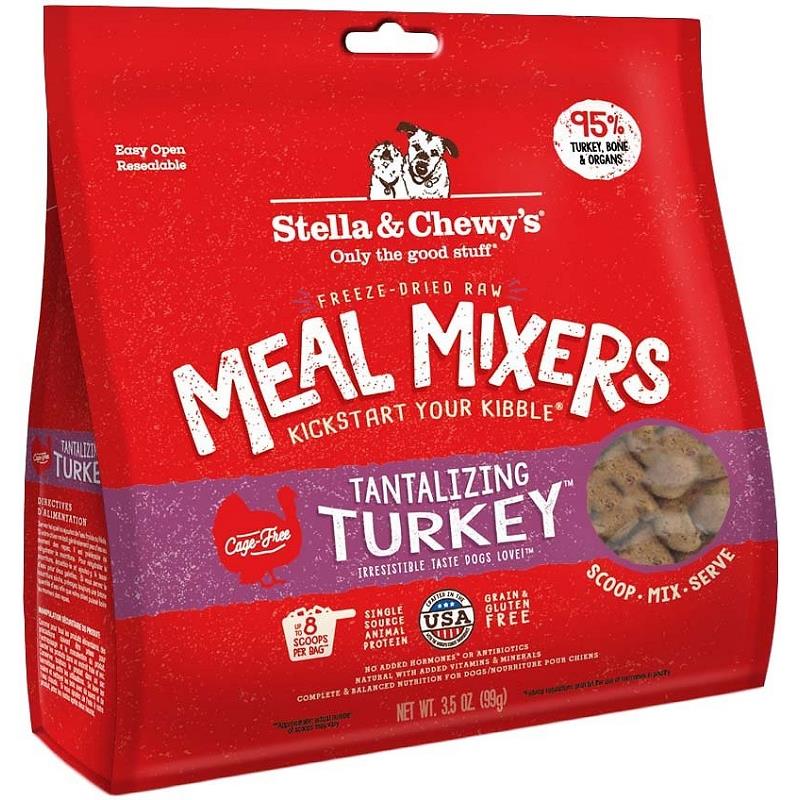 Stella & Chewy's FreezeDried Raw Tantalizing Turkey Meal Mixers Dog