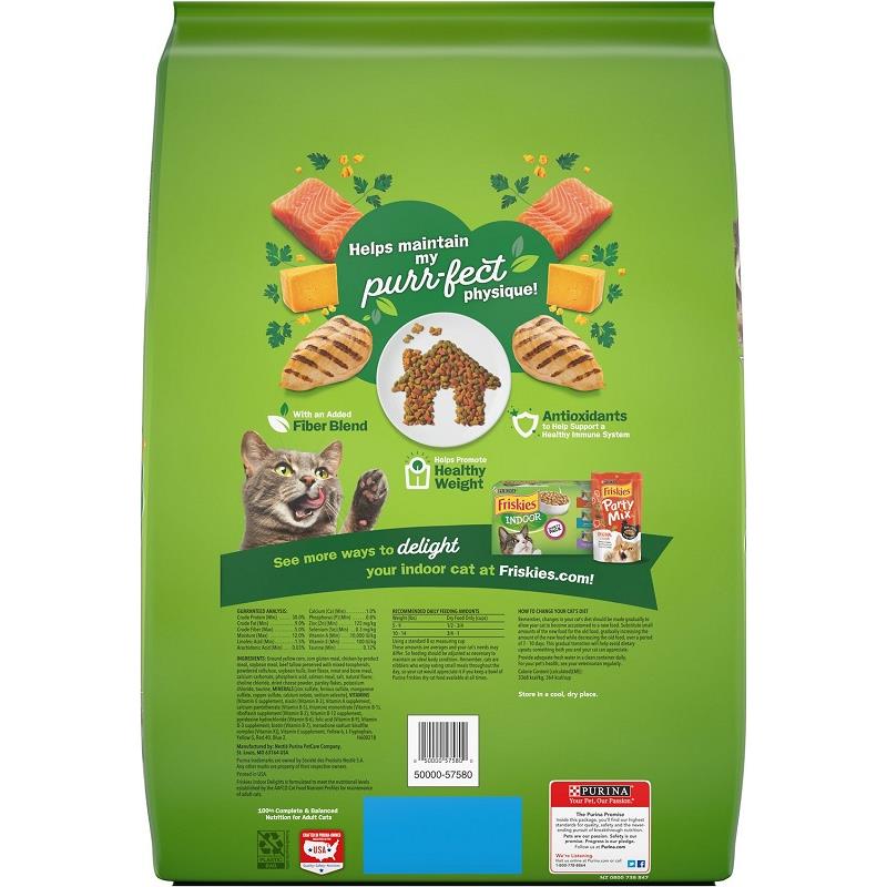 Friskies Indoor Delights Dry Cat Food, 16 lbs Allivet