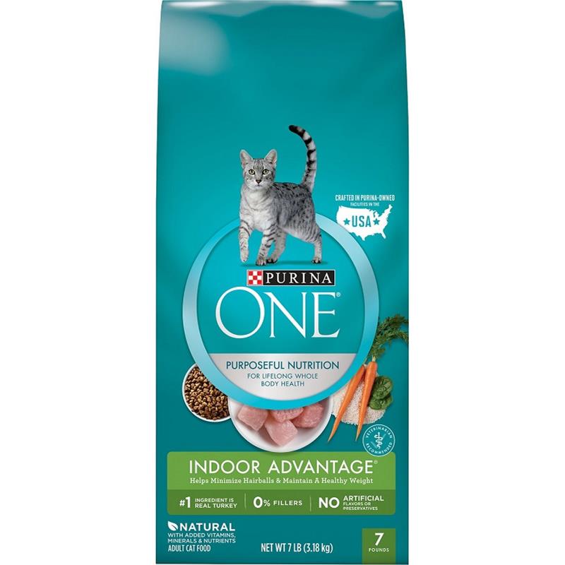 Purina One Indoor Advantage Hairball & Weight Control Natural Dry Cat
