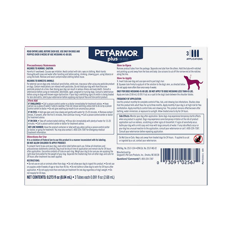 PetArmor Plus for Dogs Allivet