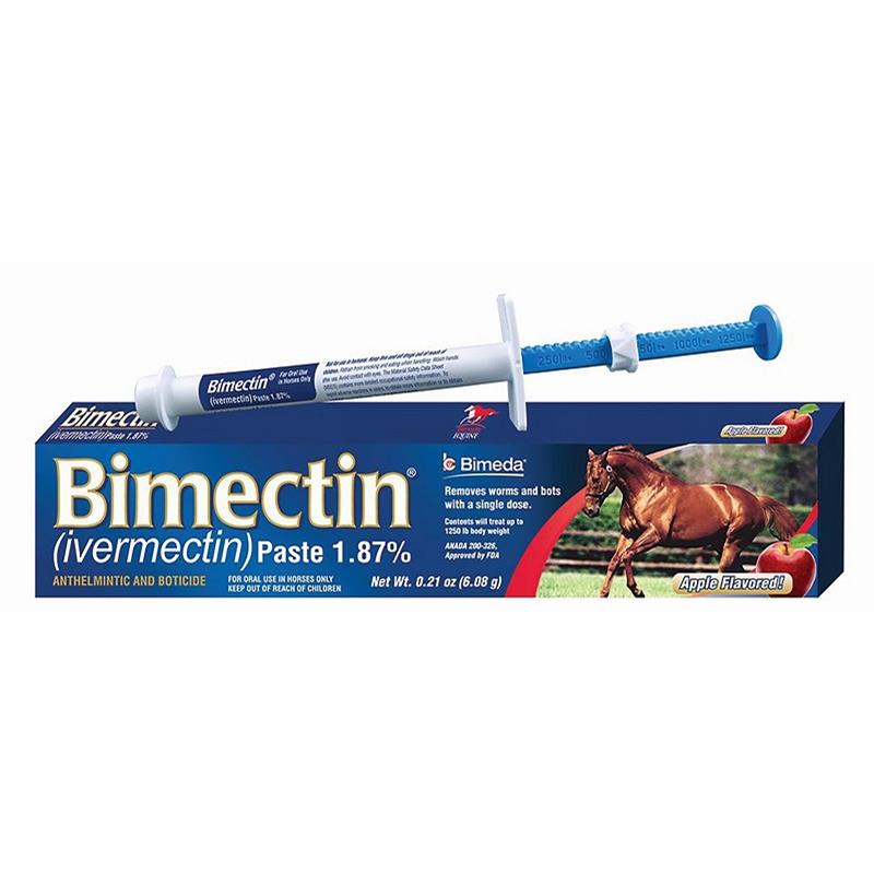 Bimectin (Ivermectin) 1.87 Dewormer Paste for Horses, 6.08 g Allivet