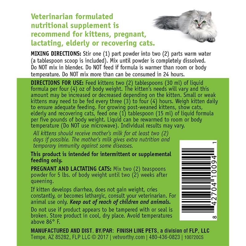 Vet Worthy Milk Replacement Powder for Cats, 12 oz Allivet