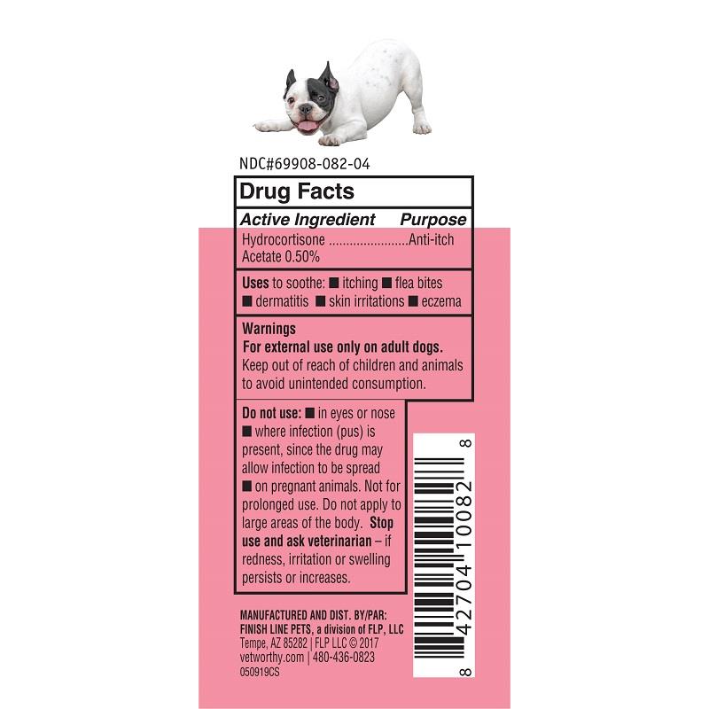 Vet Worthy Hydrocortisone Spray for Dogs, 4 fl oz Allivet