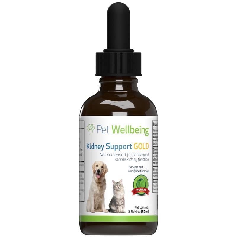 Pet Wellbeing Kidney Support Gold for Dogs and Cats Allivet