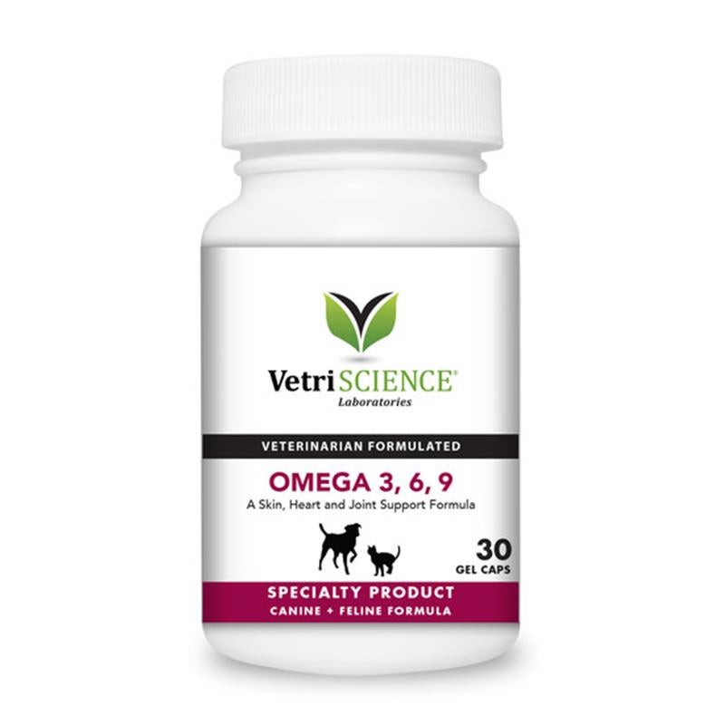 Vetri-Science Omega 3, 6, 9 for Dogs and Cats Gel Caps